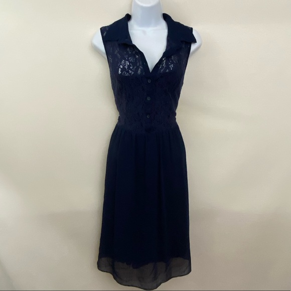 Cato Dresses & Skirts - Cato PLUS SIZE 14 Blue Sleeveless MIDI Dress K-40